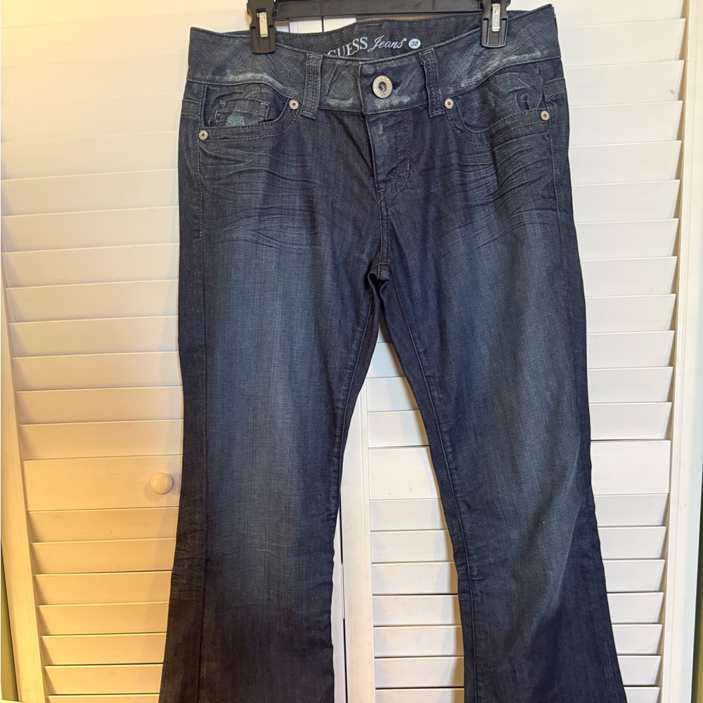 Dark Blue Guess Women's Bootcut Jeans